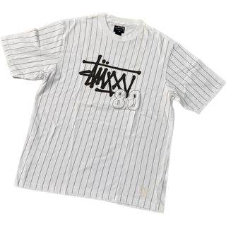 【STUSSY】90s old stussy ベースボールTシャツ 白 M