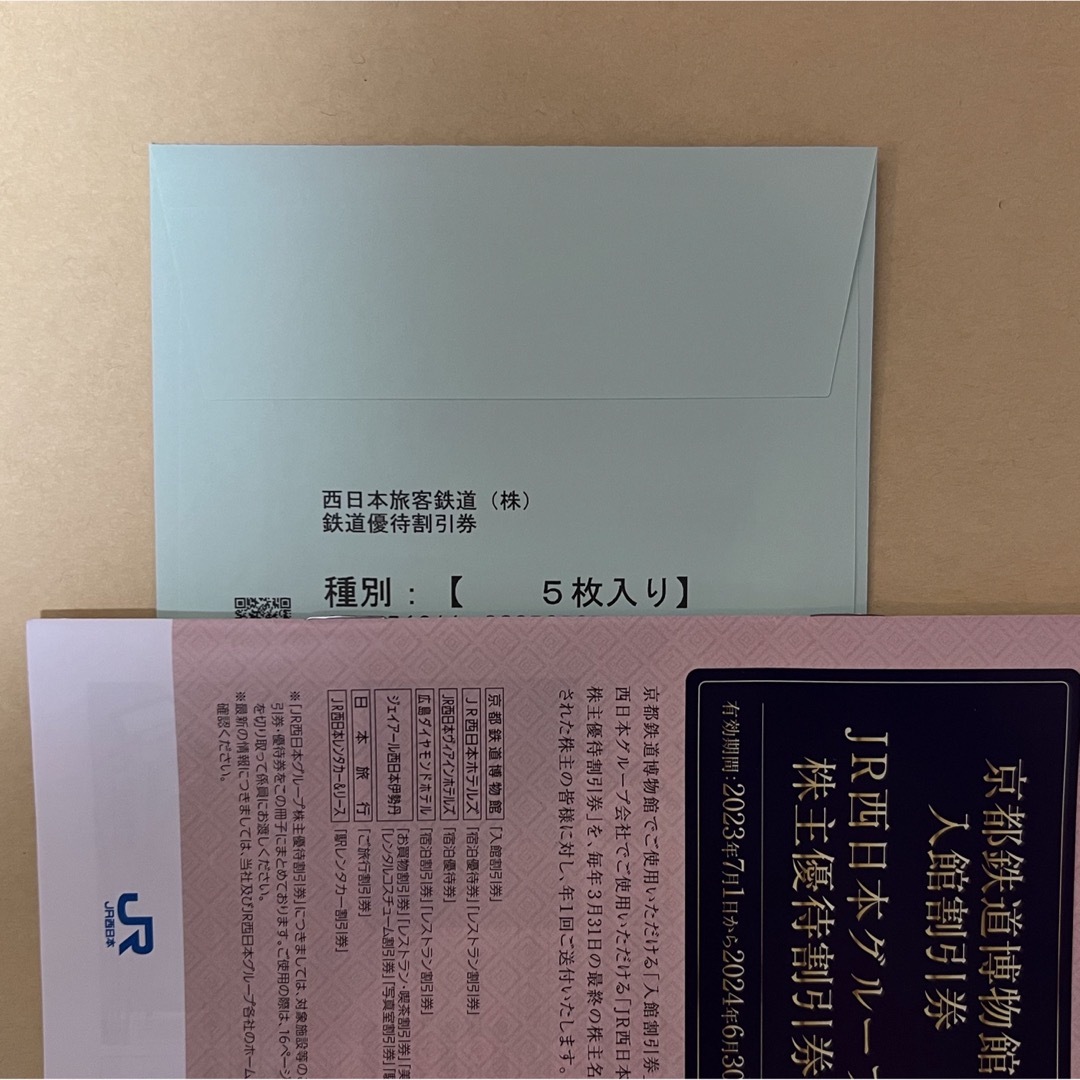 JR - JR西日本 株主優待券 鉄道割引券 5枚の通販 by yoshitsune01's ...