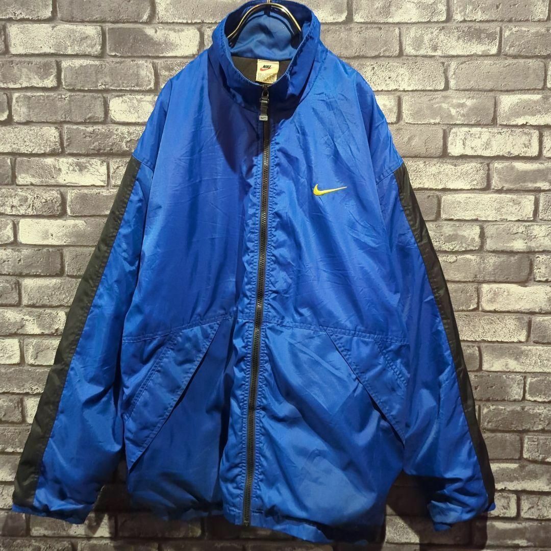 NIKE - 激レア/NIKE 中綿ナイロンジャケット90s バックロゴ刺繍 L 白