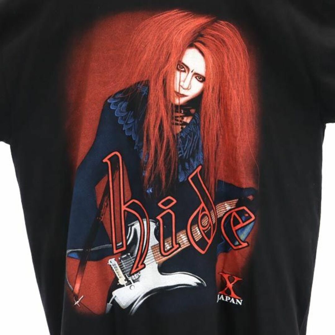 The Roxx 90s Hide X Japan プリント 半袖 Tシャツ L ブラック系  バンT  メンズ 【中古】  【230710】 メール便可 メンズのトップス(Tシャツ/カットソー(半袖/袖なし))の商品写真