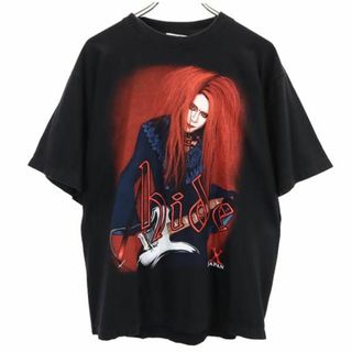 The Roxx 90s Hide X Japan プリント 半袖 Tシャツ L ブラック系  バンT  メンズ 【中古】  【230710】 メール便可(Tシャツ/カットソー(半袖/袖なし))