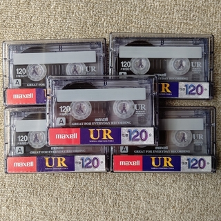 マクセル(maxell)のmaxell カセットテープ UR-120L 120分×5巻セット(その他)