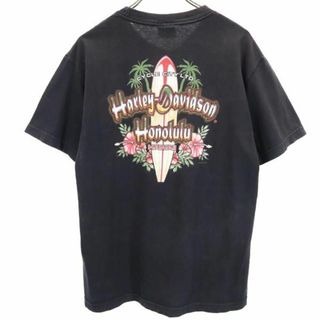 ハーレーダビッドソン(Harley Davidson)のハーレーダビッドソン バックプリント 半袖 Tシャツ M 黒系 HARLEY DAVIDSON ロゴ メンズ 【中古】  【230710】 メール便可(Tシャツ/カットソー(半袖/袖なし))