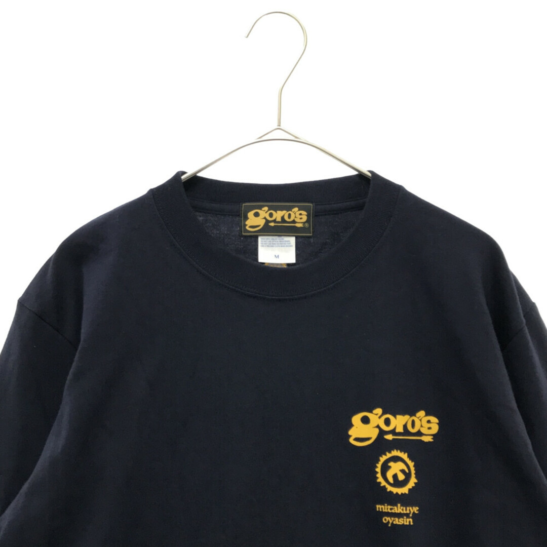 goro's ゴローズ mitakuye oyasin プリント 長袖ロングTシャツカットソー ネイビー