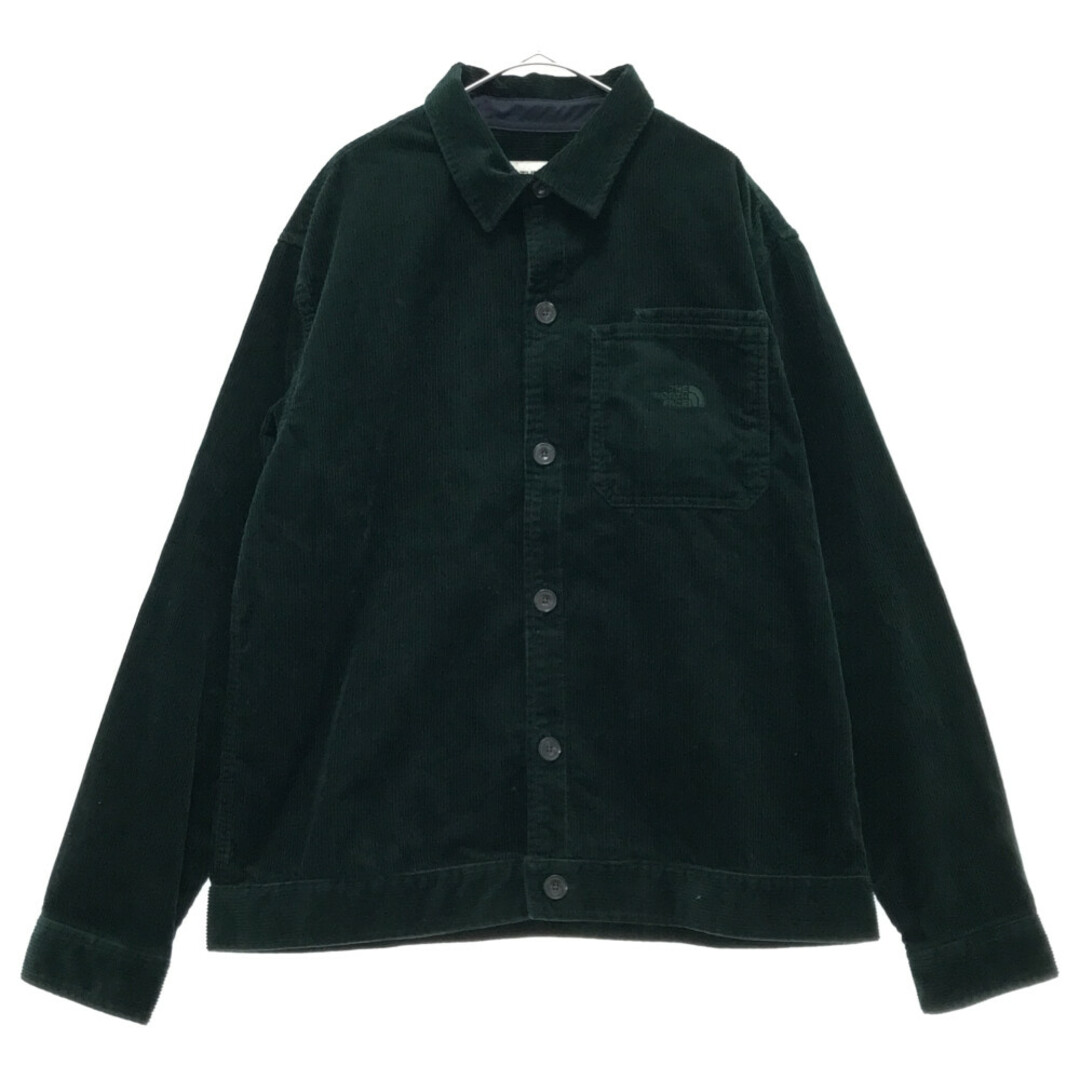 THE NORTH FACE ザノースフェイス BERKELEY CORD OVERSHIRT バークレーコードオーバーシャツ 長袖シャツ コーデュロイ グリーン NF0A4QPL