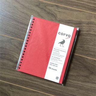 【新品】corvo rosso (表紙：赤)  渋い！黒い紙のスケッチブックです(スケッチブック/用紙)