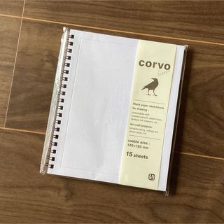 【新品】corvo bianco (表紙：白) 渋い！黒い紙のスケッチブックです(スケッチブック/用紙)