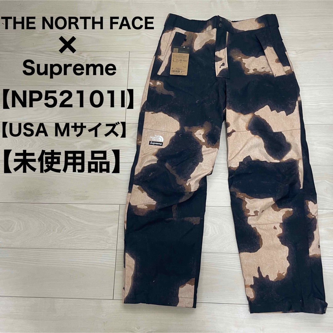 SUPREME シュプリーム 21AW×THE NORTH FACE Bleached Denim Print