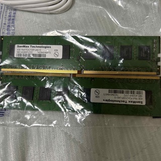 ラムマックス(RAMMAX)のSunMaxDDR4デスクトップPCメモリー4GBx2 8GB PC4-1700(PCパーツ)