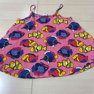 ザラキッズ(ZARA KIDS)のZARA タンクトップ　140センチ　魚柄　美品(Tシャツ/カットソー)