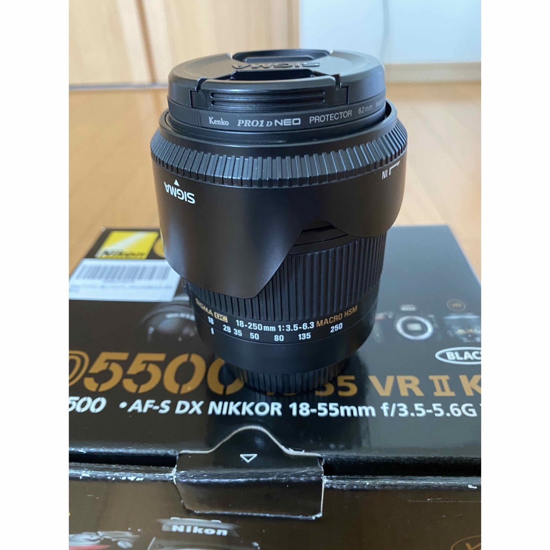 Nikon(ニコン)のニコン一眼レフ　d5500 シグマ18-250mm付き スマホ/家電/カメラのカメラ(デジタル一眼)の商品写真