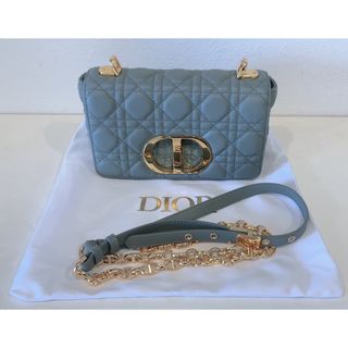 ディオール(Dior)のDior caro カロ バッグ グレー(ショルダーバッグ)