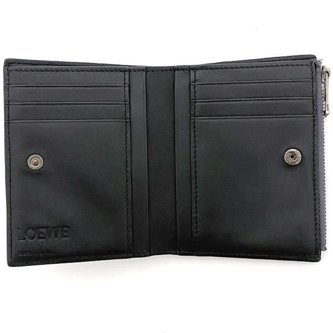 LOEWE - ロエベ 二つ折り 財布 グレー シルバー アナグラムの通販 by