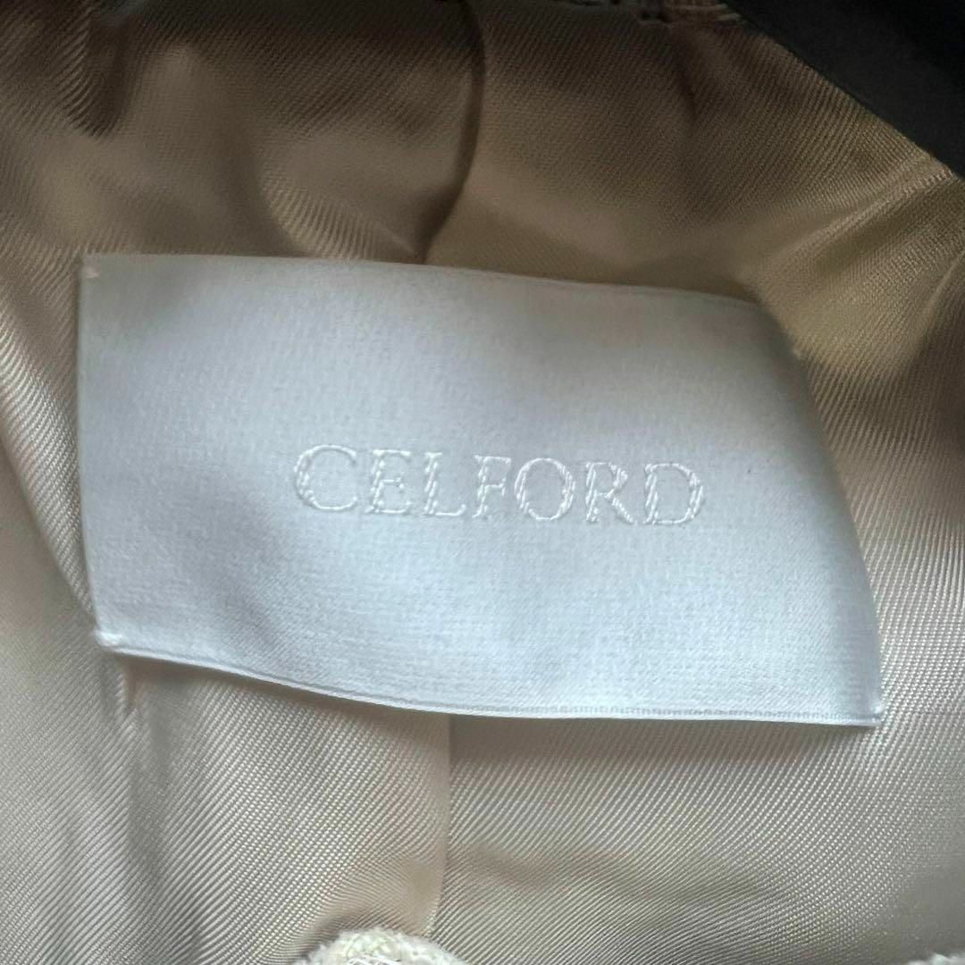 CELFORD(セルフォード)の【美品】CELFORD 花柄ロングコート 襟 36 スプリングコート レディースのジャケット/アウター(スプリングコート)の商品写真