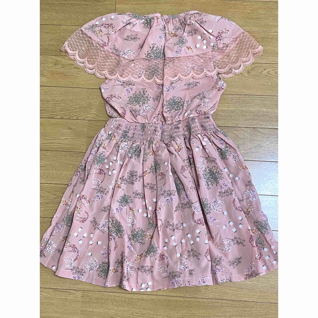 未着用　ピンクワンピース キッズ/ベビー/マタニティのキッズ服女の子用(90cm~)(ワンピース)の商品写真