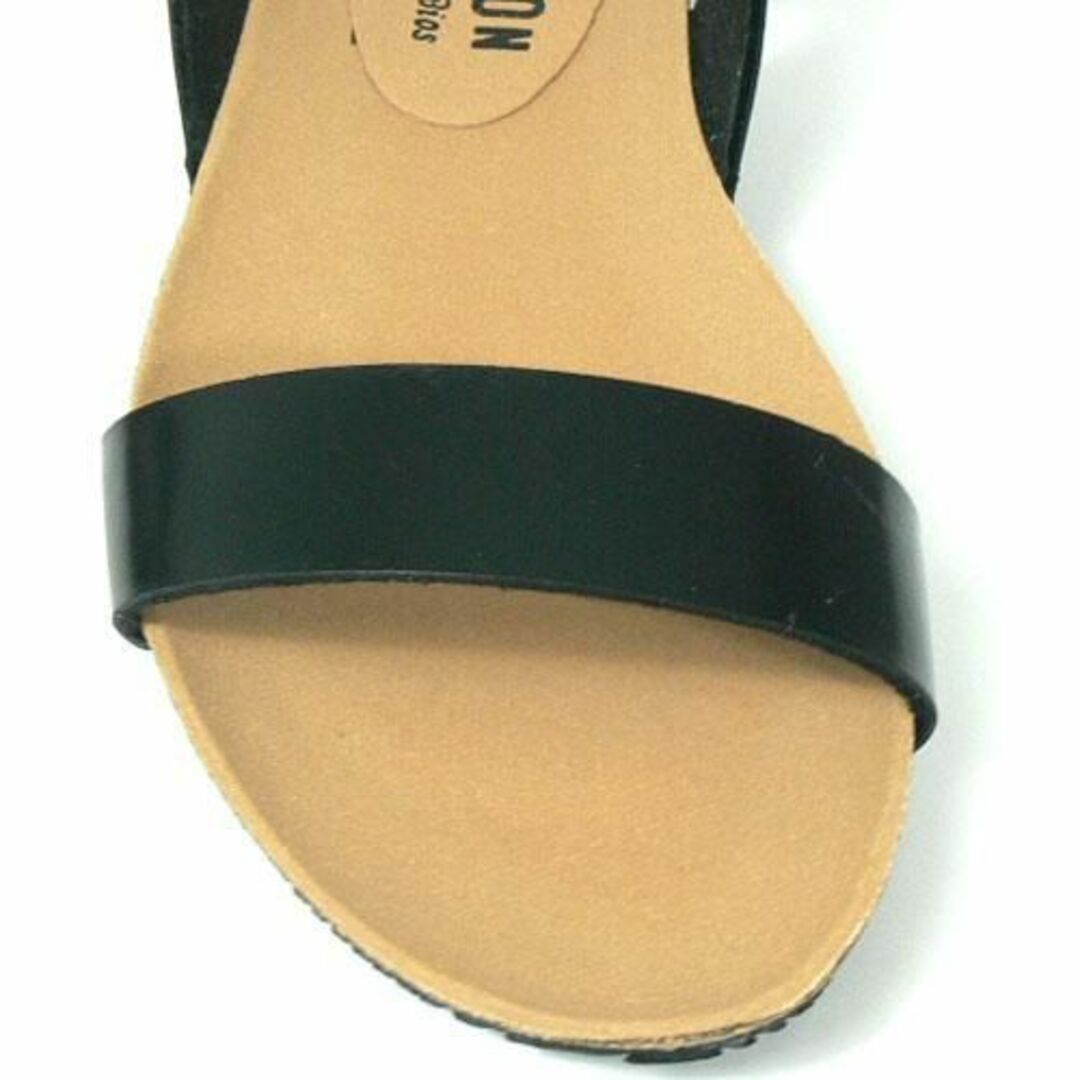 PLAKTON(プラクトン)のPLAKTON プラクトン フラットサンダル 24.0m EU38 SL/BK レディースの靴/シューズ(サンダル)の商品写真