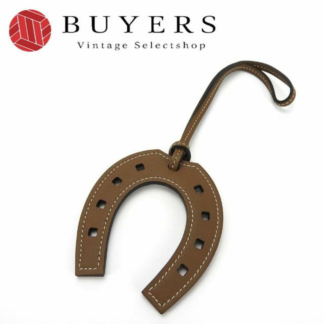 【中古】 美品 エルメス バッグチャーム パドック シュバル ホースシュー スイフト ブラウン レザー 革 アクセサリー 小物 レディース 女性 HERMES charm accessory brown | フリマアプリ ラクマ