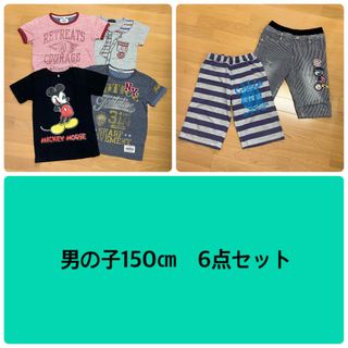 ディズニー(Disney)の男の子 夏服  まとめ売り6点セット 150㎝(Tシャツ/カットソー)