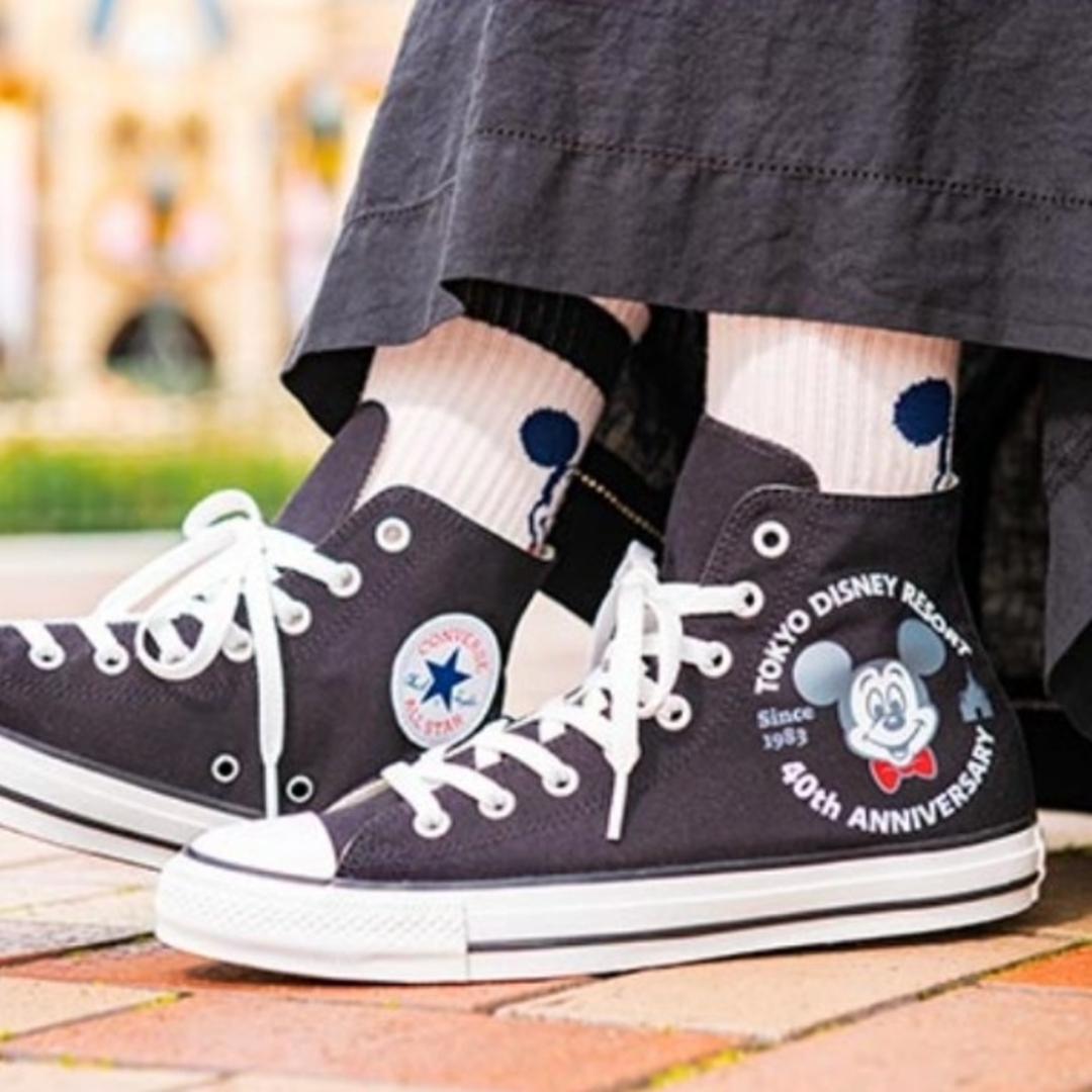 新品CONVERSE ディズニー40周年記念限定コラボスニーカー（24.5cm）靴