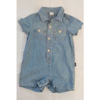 ベビーギャップ(babyGAP)のベビーギャップ　デニムロンパース　3～6ヵ月　 babygap　男の子(ロンパース)