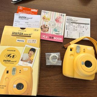 フジフイルム(富士フイルム)の富士フイルム チェキ インスタックス ミニ8 プラス ハニー(1台)(フィルムカメラ)