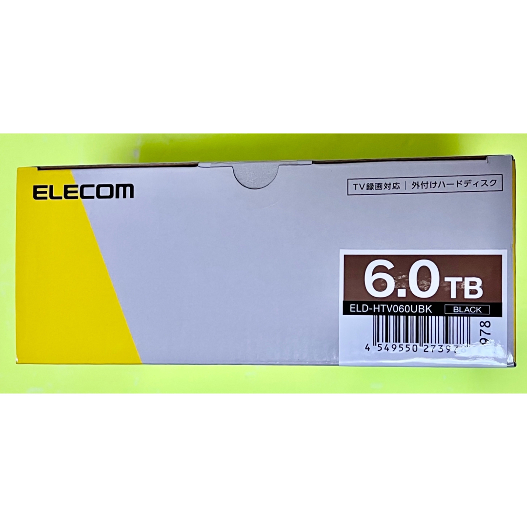 新品未開封品 ELECOM 外付けHDD 6TB ELD-HTV060UBK