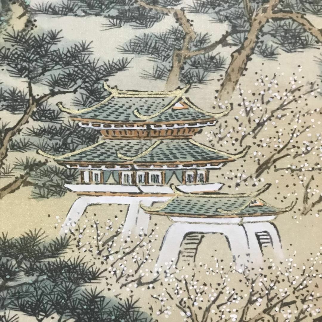 真作】中島春潮/蓬菜山図/山水図/掛軸☆宝船☆AB-660の通販 by 真作】中島春潮/蓬菜山図/山水図/掛軸☆宝船☆AB-660の通販 by