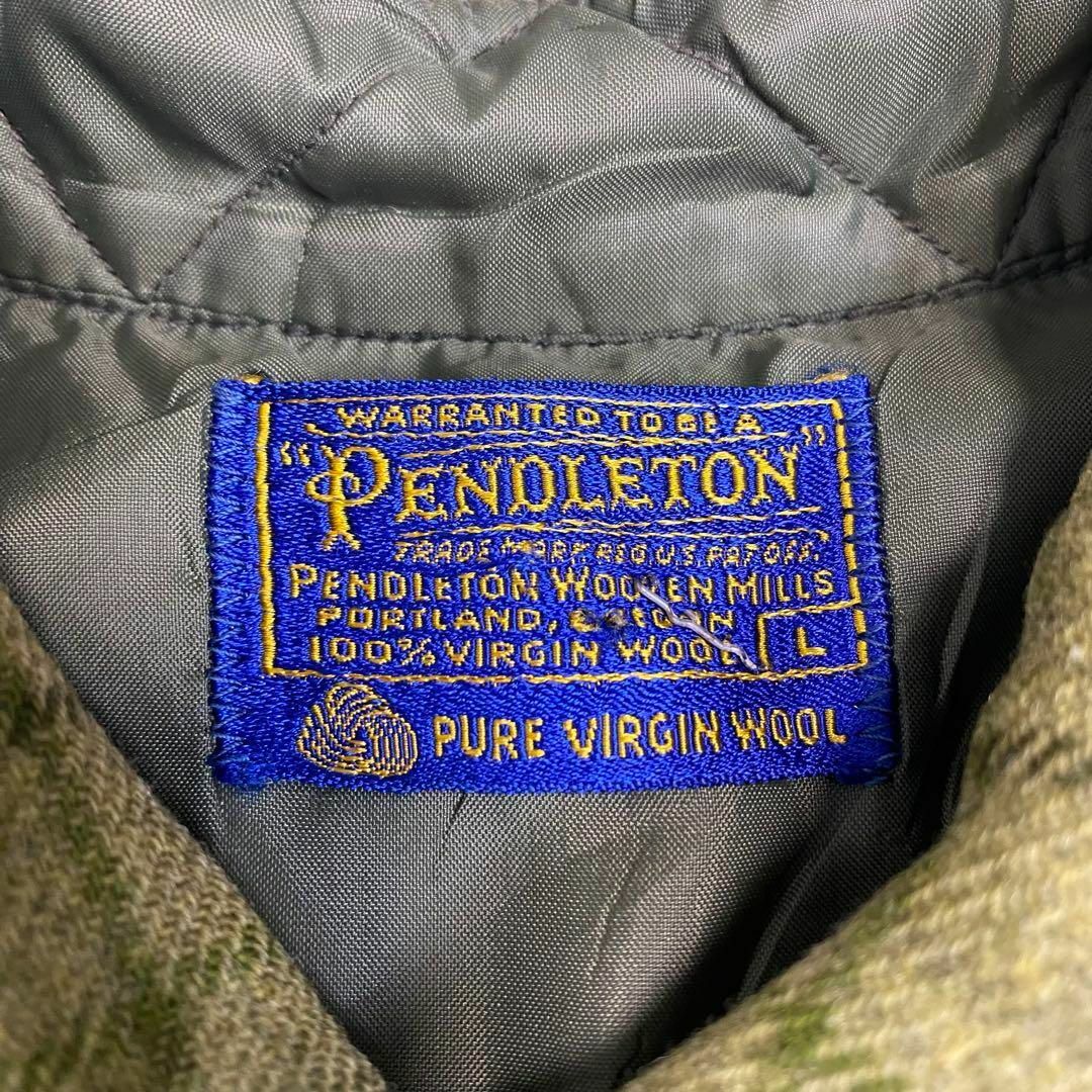 PENDLETON(ペンドルトン)のUSA製 Pendleton ペンドルトン 60s チェックウールシャツ L メンズのトップス(シャツ)の商品写真