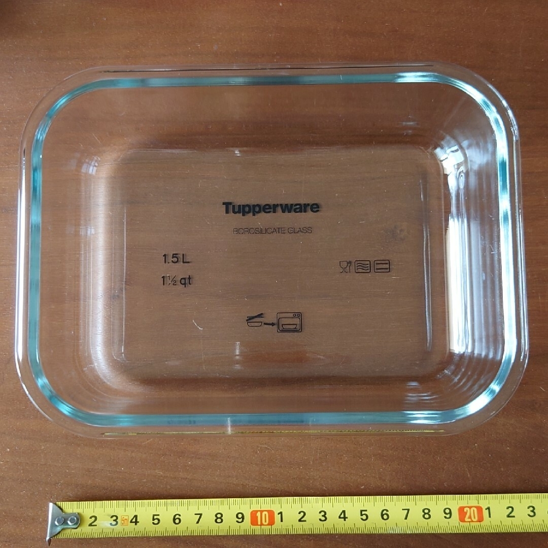 Tupperware タッパーウェアプレミアムグラスコンテナー2個セット 4