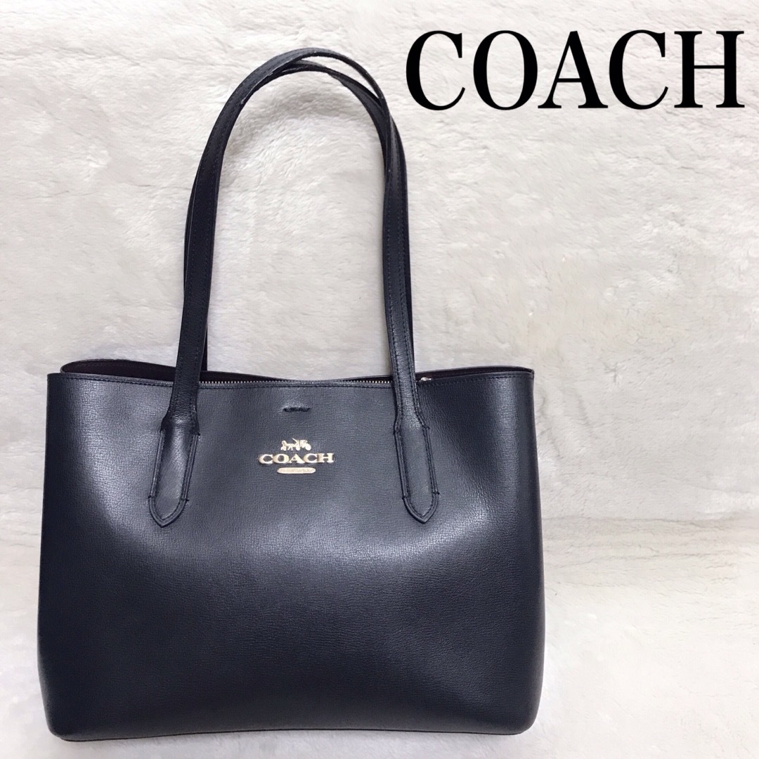 美品 COACH コーチ アベニュー トートバッグ レザー A4 ハンドバッグみ