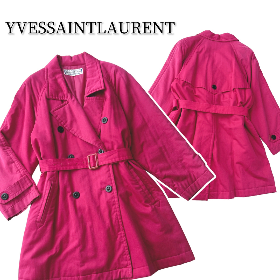 最低価格販売 YVESSAINTLAURENT トレンチコート オーバーサイズ レトロ
