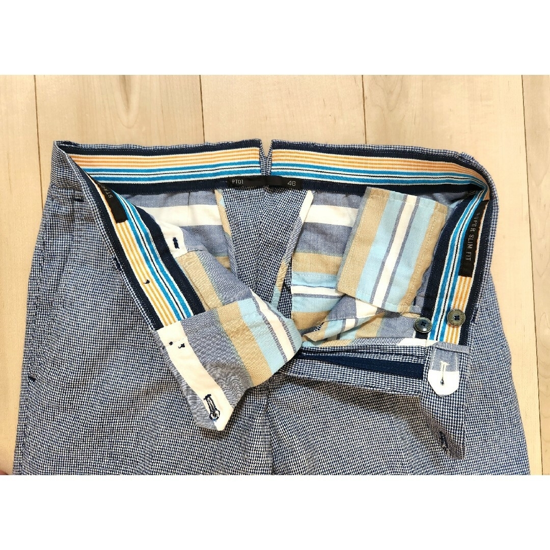 ☆極美品☆PT01 ピーティーゼロウーノ☆スラックス☆size46(ハンガー付)-