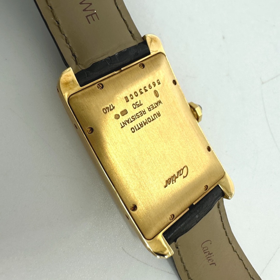 Cartier(カルティエ)のカルティエ CARTIER タンクアメリカン LM W2603156 自動巻き デイト 腕時計 K18 ゴールド メンズの時計(腕時計(アナログ))の商品写真