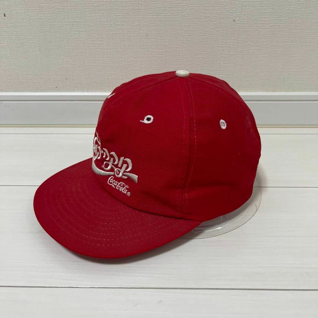 新品タグ付き USA製 コカコーラ 6パネルキャップ 刺繍ロゴ 80s レッド | フリマアプリ ラクマ