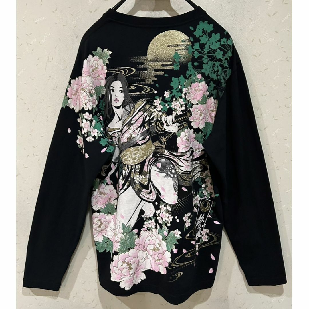 【18％OFF】 抜刀娘 バットウムスメ 和柄 お姉 長袖 Tシャツ トップス トップス
