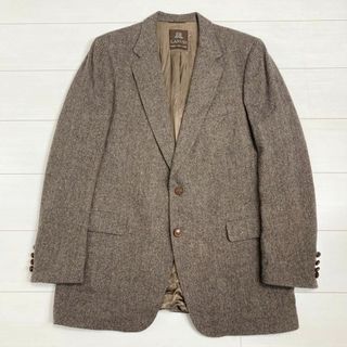 ランバン(LANVIN)のUSA製 LANVIN ランバン 70s 2ボタン テーラードジャケット 茶タグ(テーラードジャケット)