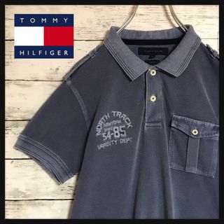 トミーヒルフィガー(TOMMY HILFIGER)の【最高の色落ち】トミーヒルフィガー　刺繍入りスリムフィットポロシャツ　E746(ポロシャツ)