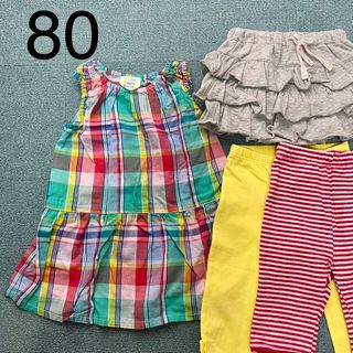 エフオーキッズ(F.O.KIDS)の80サイズ女の子4着セット ワンピース/レギンス/スカート(ワンピース)