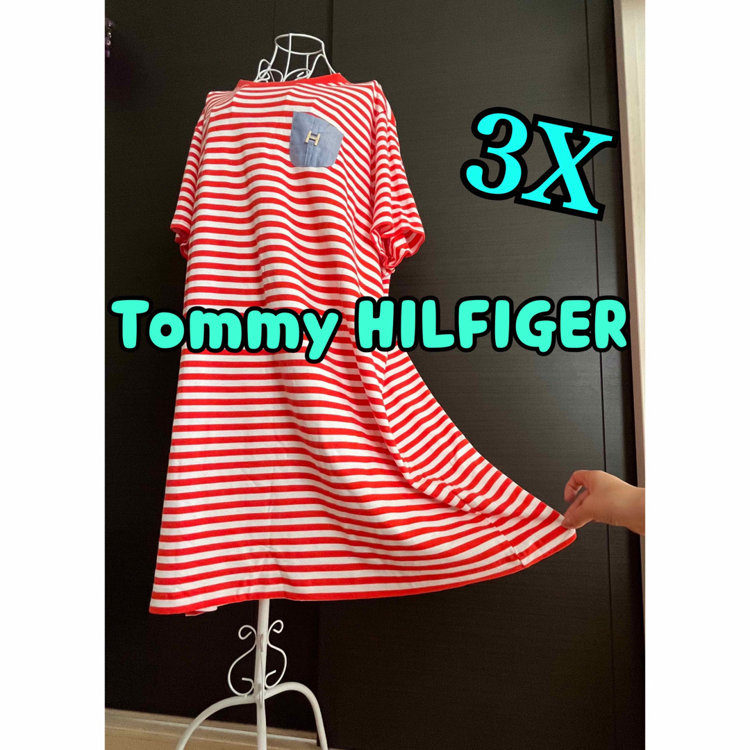 TOMMY HILFIGER(トミーヒルフィガー)のトミーヒルフィガー★ワンピース　大きいサイズ レディースのワンピース(ひざ丈ワンピース)の商品写真