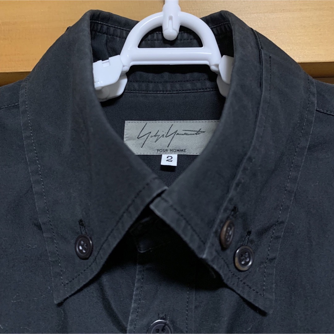 Yohji Yamamoto Pour Homme ヨウジヤマモト 黒シャツ
