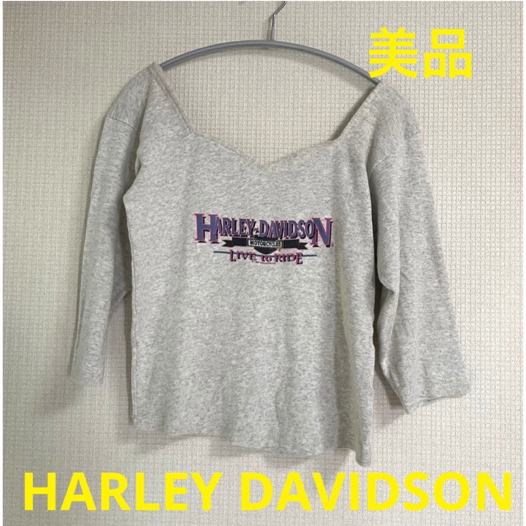 HARLEY DAVIDSON 七分トレーナー　ヴィンテージ　美品