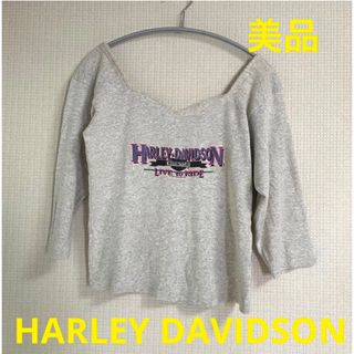 HARLEY DAVIDSON 七分トレーナー　ヴィンテージ　美品(トレーナー/スウェット)