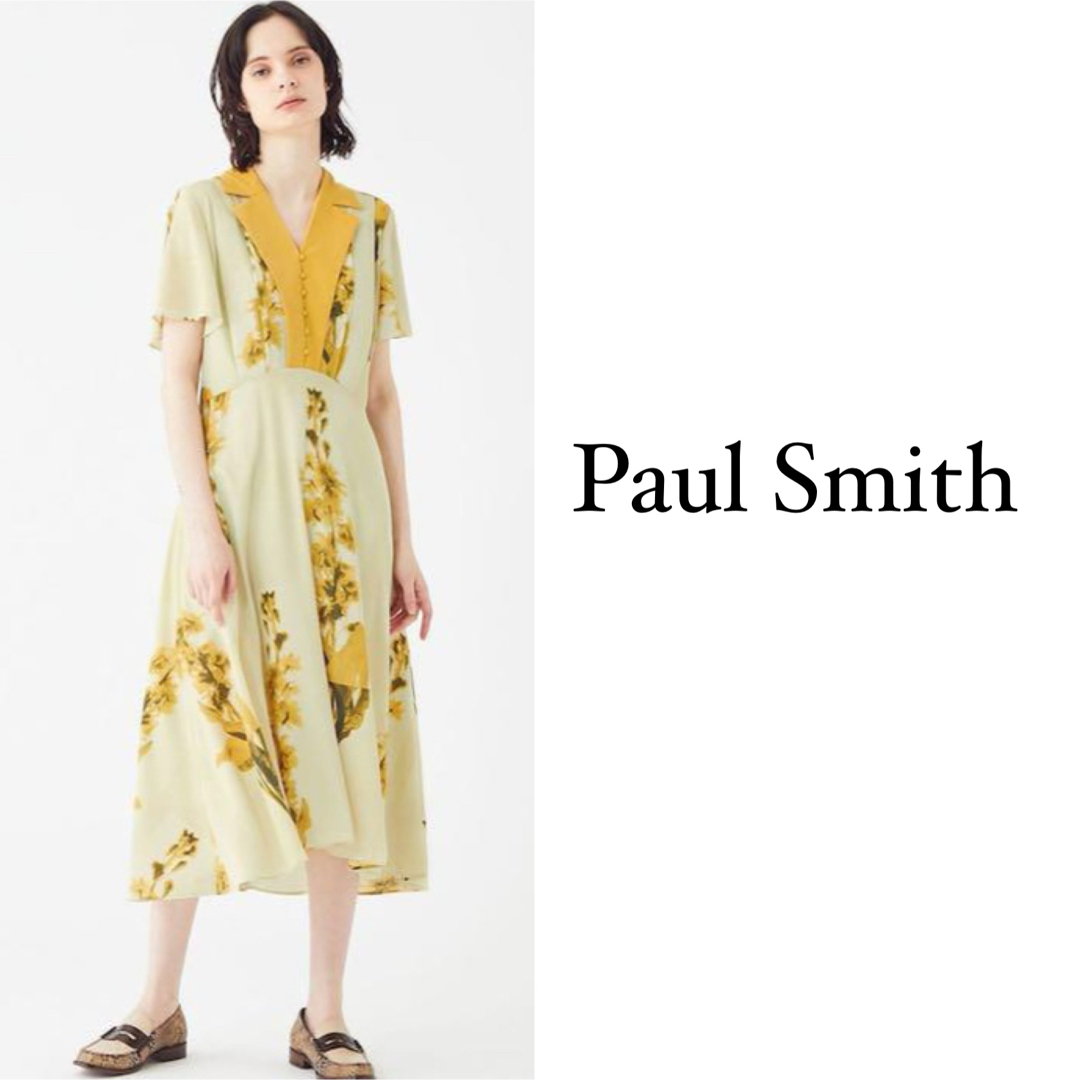 Paul Smith - 美品 ポールスミス ステムフローラルワンピース 花柄 襟