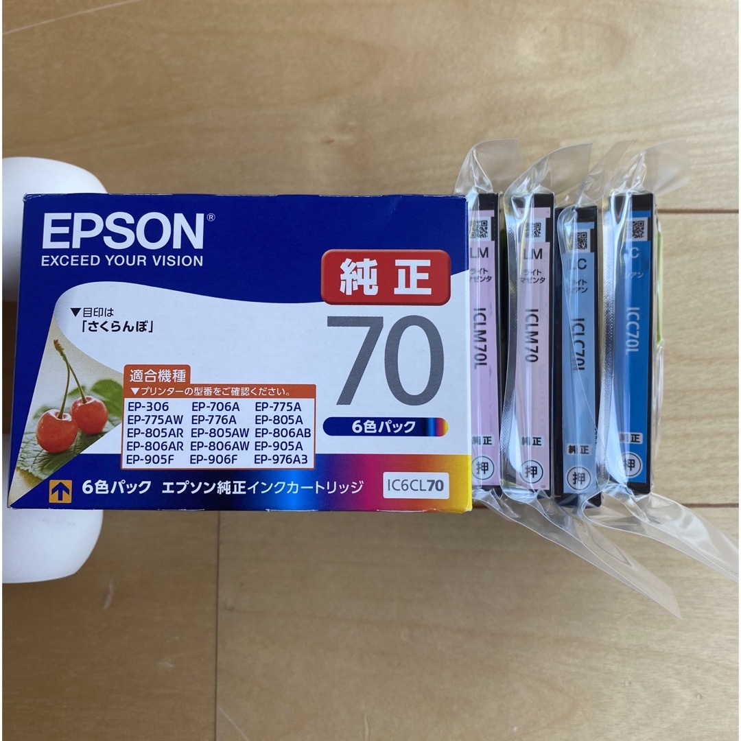 EPSON エプソン インクカートリッジ IC6CL70の通販 by Yuka's shop｜エプソンならラクマ