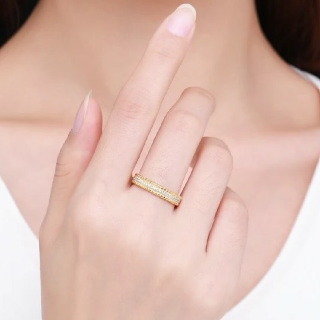 最高品質　sonaダイヤモンドフルエタニティリング　ゴールド レディースのアクセサリー(リング(指輪))の商品写真