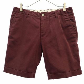 ディッキーズ(Dickies)のディッキーズ ナノユニバース コラボ ロゴワッペン チノショートパンツ L レッド Dickies NANO UNIVERSE メンズ 【中古】  【230711】(ワークパンツ/カーゴパンツ)