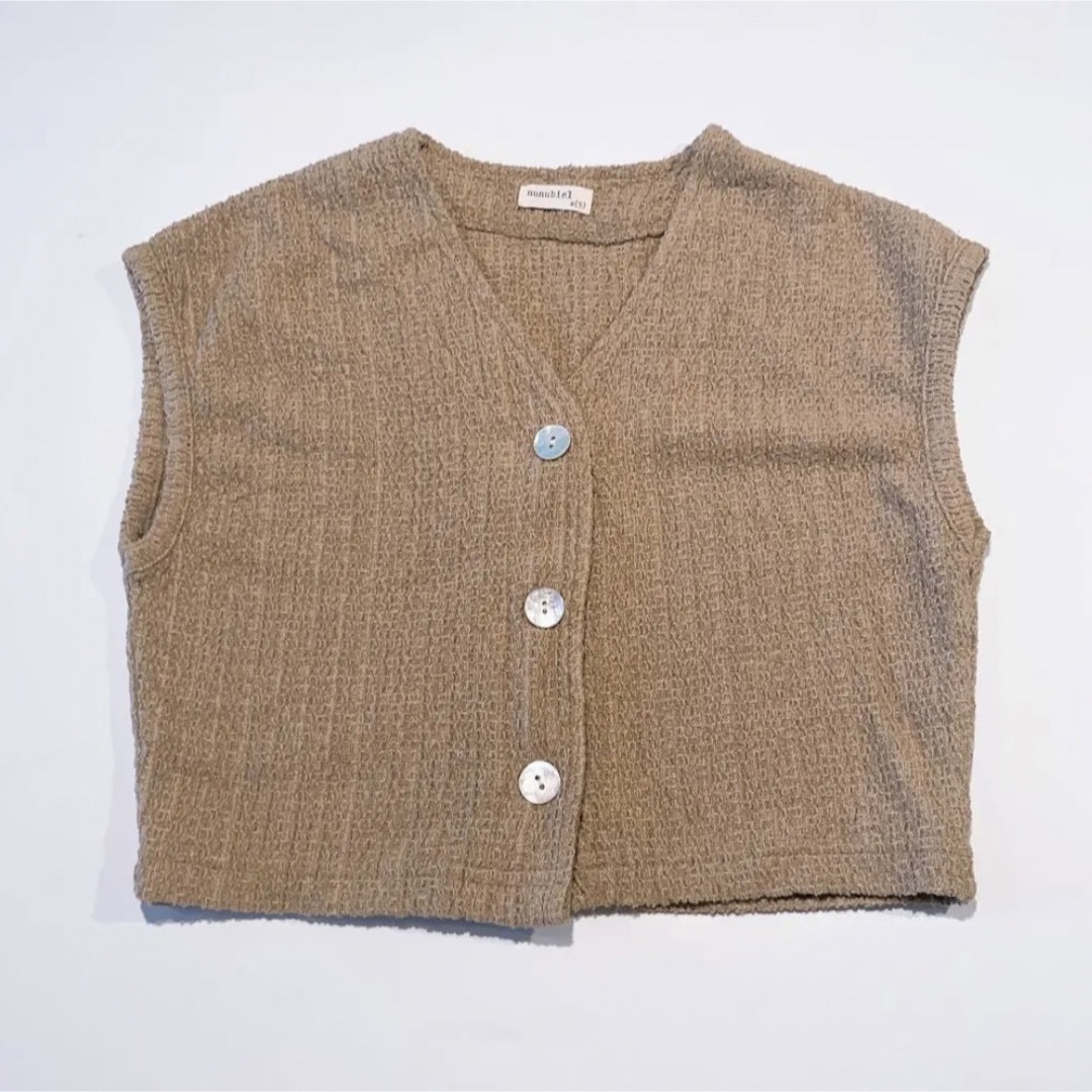 韓国子供服 Nunubiel / walnut vest  S 90サイズ キッズ/ベビー/マタニティのキッズ服男の子用(90cm~)(Tシャツ/カットソー)の商品写真