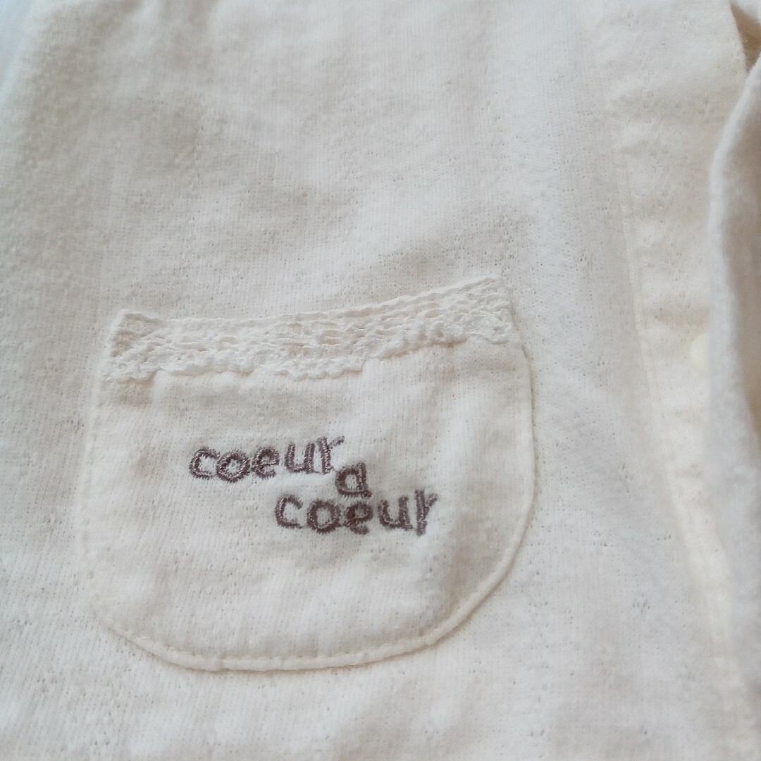 coeur a coeur(クーラクール)のクーラクール　ベスト　うさ耳　80 キッズ/ベビー/マタニティのベビー服(~85cm)(カーディガン/ボレロ)の商品写真