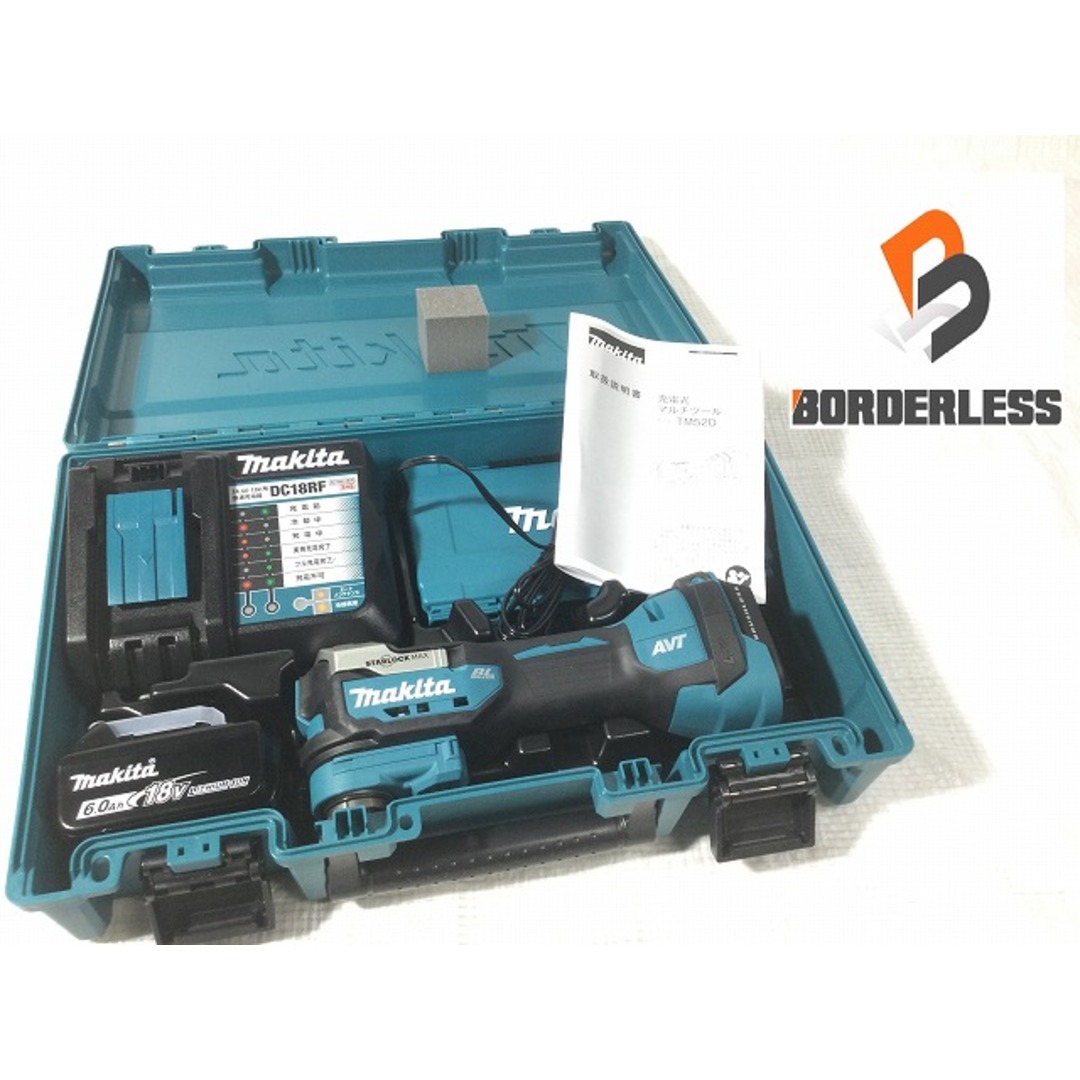 Makita ☆未使用品☆makita マキタ 18V 充電式マルチツール TM52DRG バッテリー1個(18V 6.0Ah) 充電器 ケース付き  74601の通販 by 工具販売専門店Borderless(ラクマ店)｜マキタならラクマ