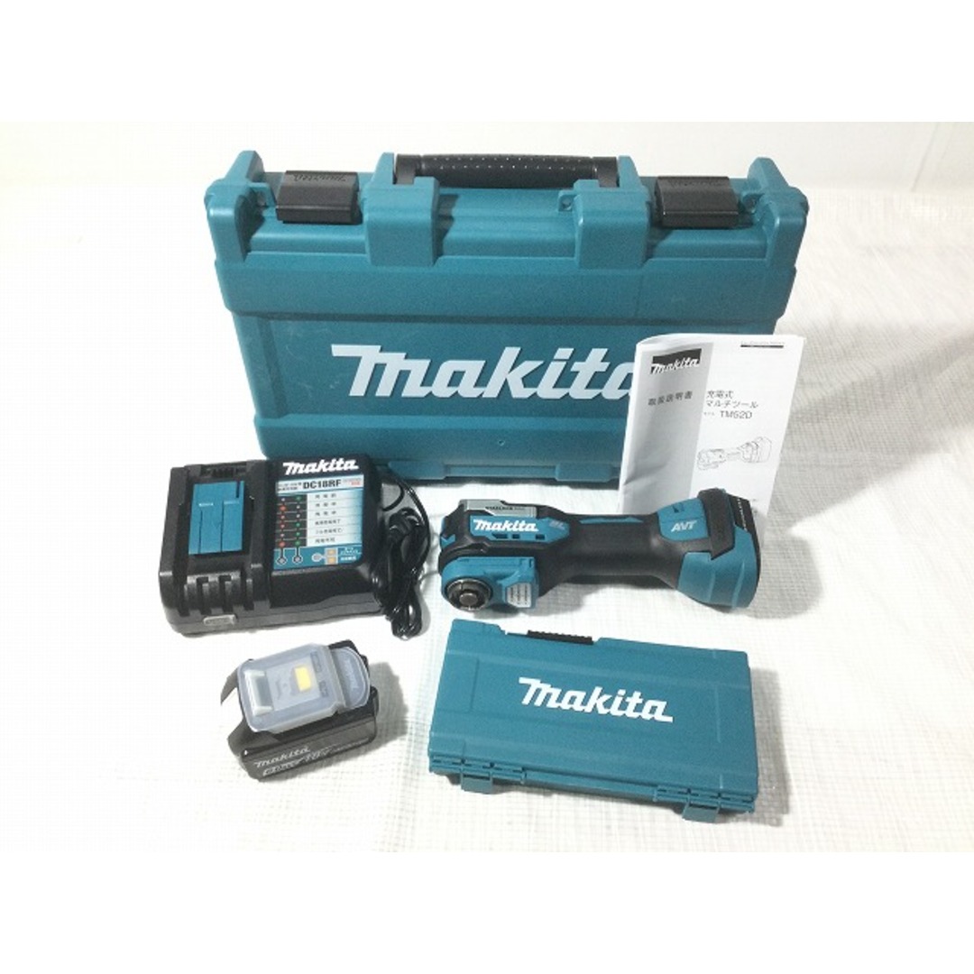 Makita ☆未使用品☆makita マキタ 18V 充電式マルチツール TM52DRG バッテリー1個(18V 6.0Ah) 充電器 ケース付き  74601の通販 by 工具販売専門店Borderless(ラクマ店)｜マキタならラクマ